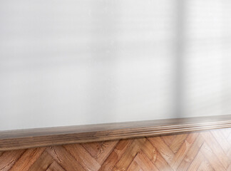 Wooden Indoor Shelf Surface Background