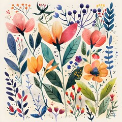 Nature and Floral Illustrations