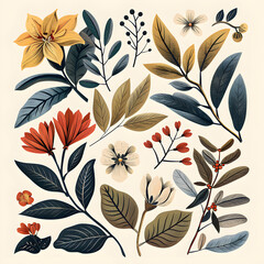 Nature and Floral Illustrations