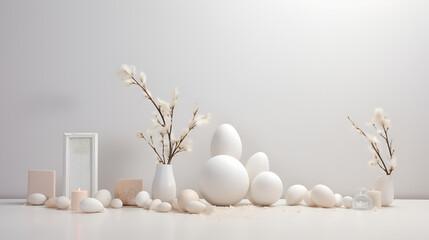 Easter minimalist backgrounds white background
