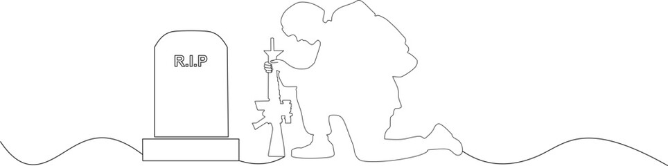 line art for a memory day