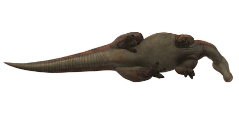 Parasaurolophus on a Transparent Background