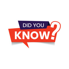 vector did you know modern style design
