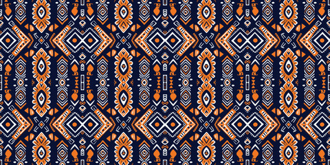 Seamless batik pattern,Seamless tribal batik pattern,and Seamless colorful pattern resemble ethnic boho, Aztec,and ikat styles.designed for use in wallpaper,fabric,curtain,carpet,Batik Embroidery