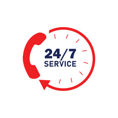 24 service icon vector design
