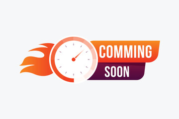 vector Coming soon banner design
