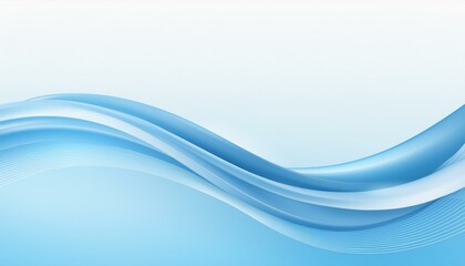 Dreamy Flow: Abstract 3D Wave in Blue and White"