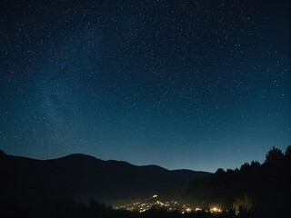 Naklejka premium starry night sky