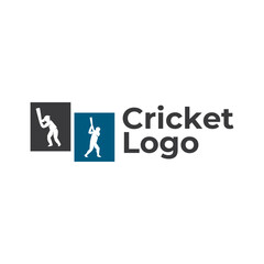 Cricket logo vector template design