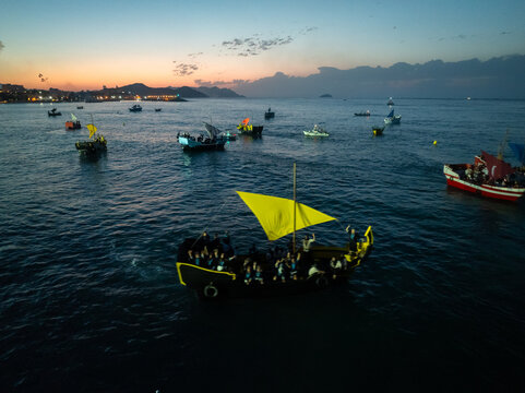 Desembarco pirata de las fiestas de Moros y Cristianos en Villajoyosa