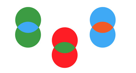 colored shapes pattern geometric elements on a transparent background, 