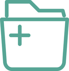 Obraz premium folder icon with mathematics sign