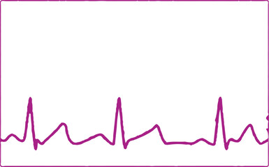 electrocardiograma rosa.eps