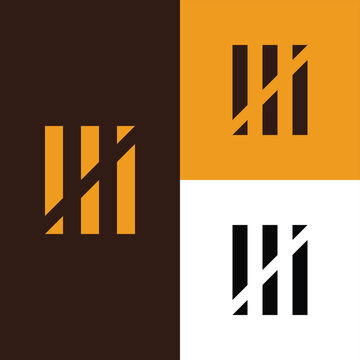 modern letter H logo, simple letter H logo.