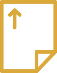 notebook page icon with folded corner