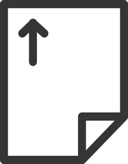 notebook page icon with folded corner