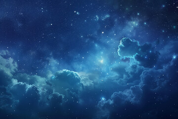 Obraz premium Starry sky, clear Milky Way, magical atmosphere