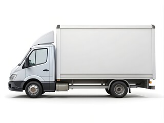 truck isolated on white generative ai