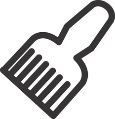 paint brush icon outline transparent 