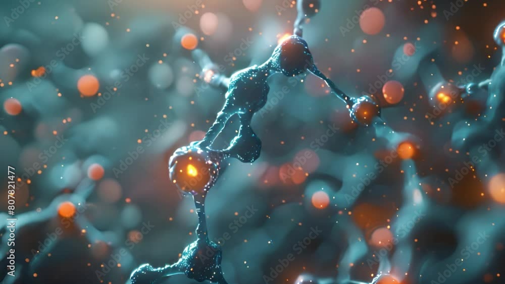 Poster neural connections represented with glowing nodes and connections against a dark background.