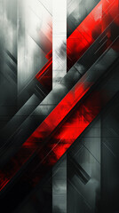 : Craft an abstract vector illustration portraying the concept of speed, utilizing shades of gray and red arrows to compose a dynamic and modern background