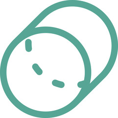 drum icon with dots lines