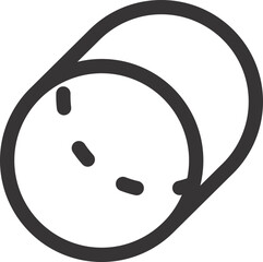 drum icon with dots lines