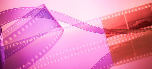 film strip with texture for cinema background