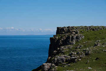 Magnificent sunny beaches, coastline in Wales May-24, the UK