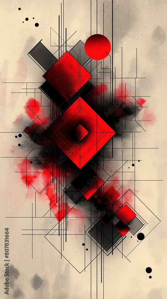 Poster background with arrows abstract geometric vector background