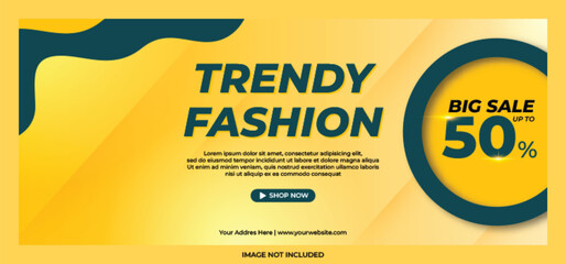 Fashion sale web banner advertisement