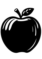 Apple SVG, Fruit SVG, Apple Cricut, Apple Cut File, School SVG, Apple Png, Digital Download, Apple Silhouette, Vector