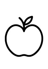 Apple SVG, Fruit SVG, Apple Cricut, Apple Cut File, School SVG, Apple Png, Digital Download, Apple Silhouette, Vector