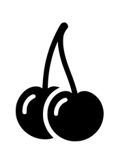 Cherry SVG, Cherry PNG, Cherry Silhouette, Fruit SVG, Garden fruit, Cherry Clipart, Cherry Cut file for Cricut, Food SVG