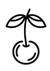 Cherry SVG, Cherry PNG, Cherry Silhouette, Fruit SVG, Garden fruit, Cherry Clipart, Cherry Cut file for Cricut, Food SVG