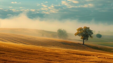 Beautiful rural agricultural landscapes, vineyards, and orchards for stock photography