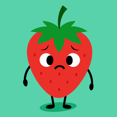 Sweet Strawberry Cartoon Vector: Playful Illustrations for Your Projects