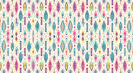 Seamless batik pattern,Seamless tribal batik pattern,and Seamless colorful pattern resemble ethnic boho, Aztec,and ikat styles.designed for use in wallpaper,fabric,curtain,carpet,Batik Embroidery