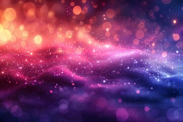 abstract colorful background with lights and stars