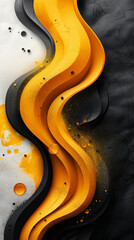 Obraz premium yellow and black abstract 