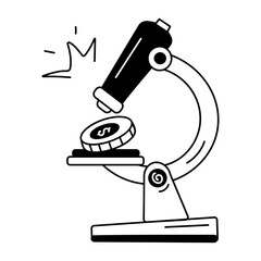 A doodle icon of economy analysis 