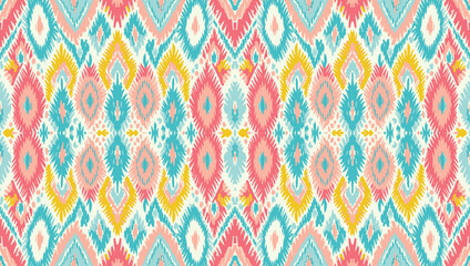 Seamless batik pattern,Seamless tribal batik pattern,and Seamless colorful pattern resemble ethnic boho, Aztec,and ikat styles.designed for use in wallpaper,fabric,curtain,carpet,Batik Embroidery