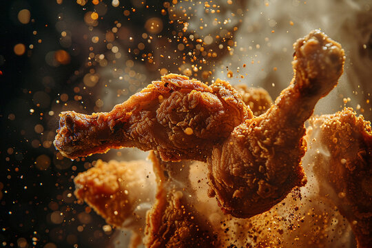 grilled chicken wings, broasted chicken