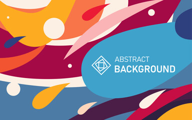 Bright coloured abstract background in vector.