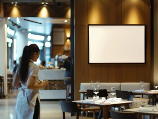  empty poster frame on wall