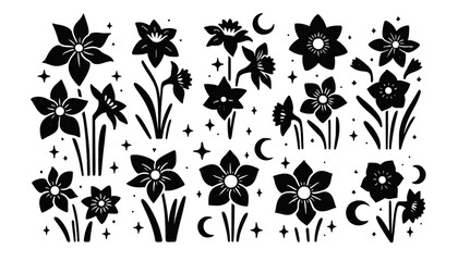 Celestial Daffodils Vector Collection