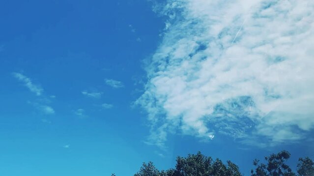 scenic view of clouds and blue sky 