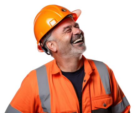 PNG Man work laughing hardhat helmet adult.