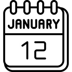 12  January Icon