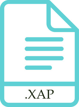 XAP  File Minimal icon with symbol
